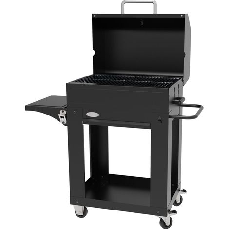 Barbecue a Carbone con Coperchio BBQ Portatile Griglia in Acciaio Inox (1/3)