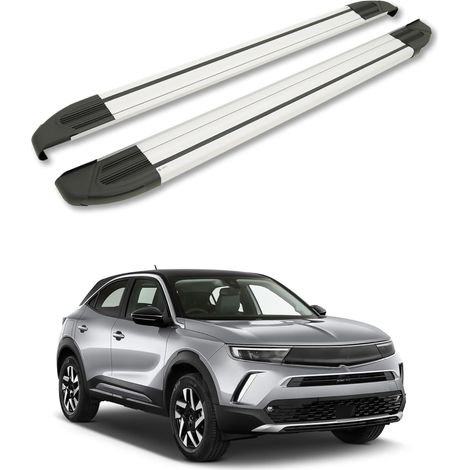TURTLE kompatibel mit Opel Mokka 2021-2025 Trittbrett Brillant Grau