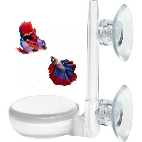 Nano-Sprudelstein-Set für Aquarien, leiser Diffusor mit sehr hohem Gehalt an gelöstem Sauerstoff und Steuerventil, erzeugt ultrafeine Blasen für Fische und kleine Aquarien. (1/5)