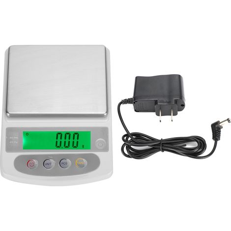 Balance numérique de bijoux 500g/0.01g, mini balance électronique portable haute précision en grammes, prise US 110-240V (1/5)