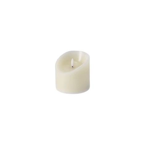 1 Pezzo Candela a Led Cilindrica con Timer Avorio 10 x 10 cm (1/2)