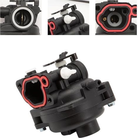 Kit Carburateur pour Briggs & Stratton 593261 595656 591979 591160, pour Moteur de Tondeuse à Gazon 300E 450E 500E 550EX 500 125cc 140cc, 08P502 8P502 02 00000 9P602 9P602 (1/3)
