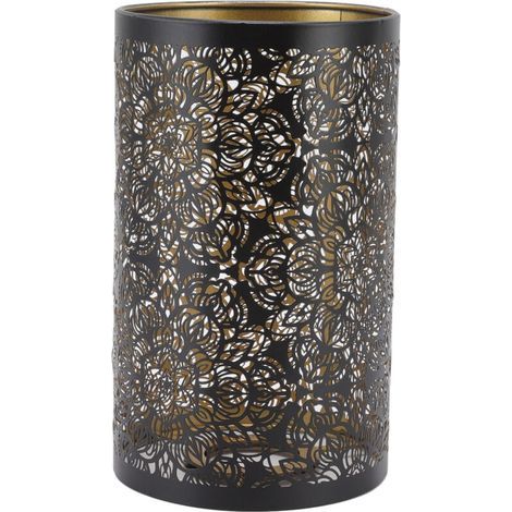 Abat-jour cylindrique en fer forgé E27 E26 – Hauteur 20cm. largeur 12cm – Décoration moderne pour maison et hôtel (1/4)