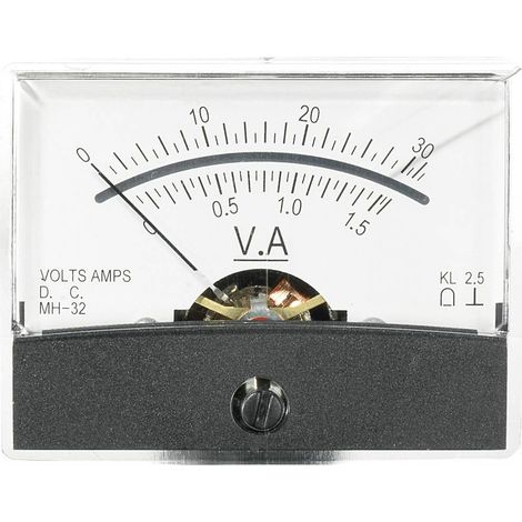 Strumento di misura analogico da pannello VOLTCRAFT AM-60X46/30V/1,5A/DC 30 V/1,5 A N/A (1/2)