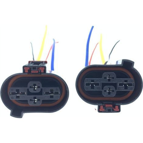 Connecteur de ventilateur électrique de radiateur compatible avec Audi, Volkswagen, New Passat, Magtotan, Sagitar, Lavida, Octavia, Tiguan -- JB1877-4P