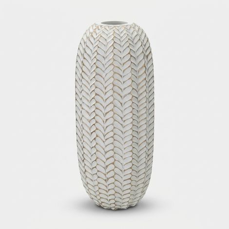VASE RESINA LEAF CM Ø 18,5X46