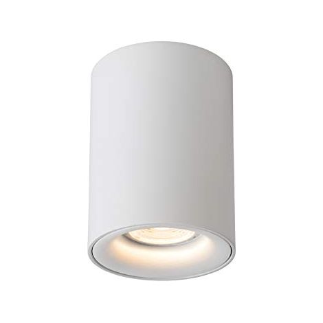 Lucide 09912/05/31 a +, BENTOO-Faretto LED da soffitto  Diametro 8 cm, LED dimmerabile, 1 X 4,5 W, 3000 K, Alluminio, GU10, bianco, 11 cm (1/4)