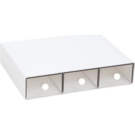 Caja para té con 3 cajones,Organizador de bolsitas de té de plástico,Caja de almacenamiento para bolsitas de té,23 x 17 x 5 cm (1/5)