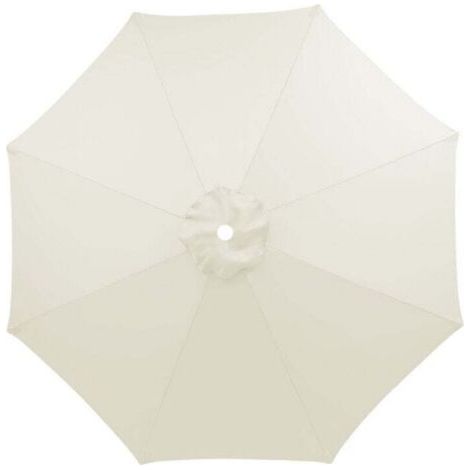3m Housse de Rechange pour Parasol 8 Baleines imperméable, Anti-UV, Tissu de Rechange, Lavable,Respirable, Crème (1/5)