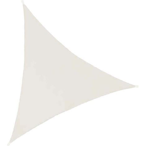 Toile d'ombrage triangulaire 3 mètres Blanc gardenia (1/2)