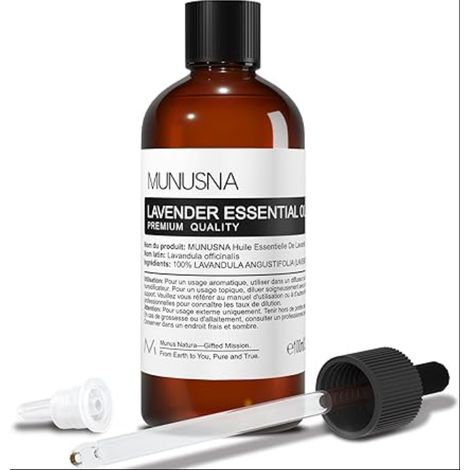 Huile Essentielle Lavande pour Diffuseur Brûleur DIY Savon Bougies Massage de Pure Naturelle Lavender Oil (1/5)