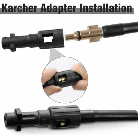 Tuyau haute pression 15 m compatible Karcher K1‑K7 et Lavor – Résistant intempéries – Idéal pour nettoyage canalisations extérieures