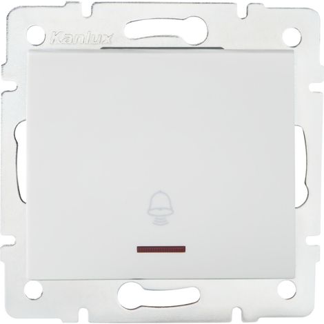 Interruttore campanello LED LOGI bianco Kanlux 25075 (1/2)