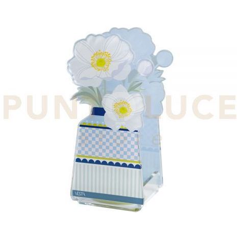 MINI PROFUMATORE ARIA IN CRISTALLO ACRILICO DECORATO CELESTE FRAGRANZA BY CHIARA FIRENZE DESTINO 50ML