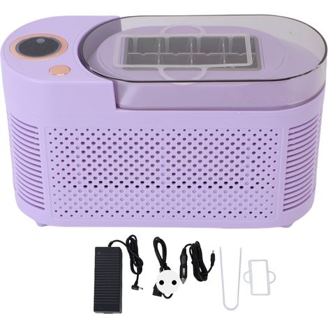 Eiswürfelbereiter für die Arbeitsplatte, 8 Eiswürfel, 120 W tragbare Mini-Elektromaschine, für Zuhause und Auto, europäischer Stecker. (1/5)