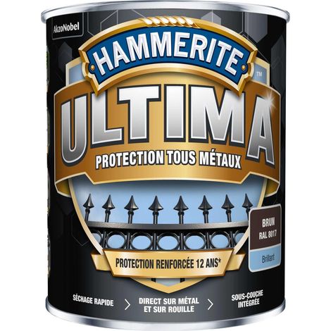 Peinture métal acrylique ULTIMA Brillant Brun 2,5L - Hammerite