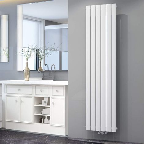 ELEGANT Design Heizkörper Flachheizkörper Weiß 1800x462mm Vertikal Einlagig