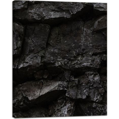 Stampa su tela Natura Rocce nere 40x50 cm
