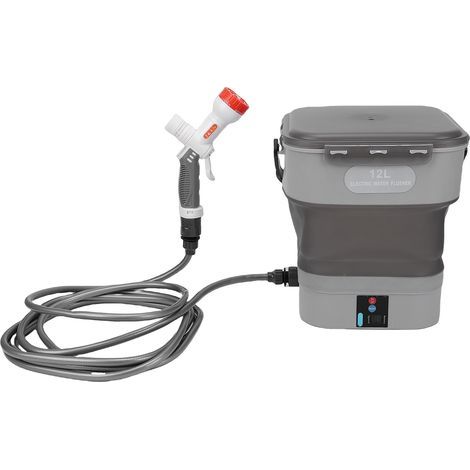 Pulvérisateur à batterie rechargeable, nettoyeur haute pression électrique portable avec réservoir d'eau pliable de 12 L pour la maison, le jardin et la pelouse (1/5)