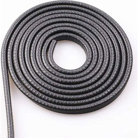 10M Protection Portiere Voiture, Acier à Ressort en U à L'intérieur, Pas Besoin de Coller, Protection en Caoutchouc de Port de Voiture (Noir) (1/5)