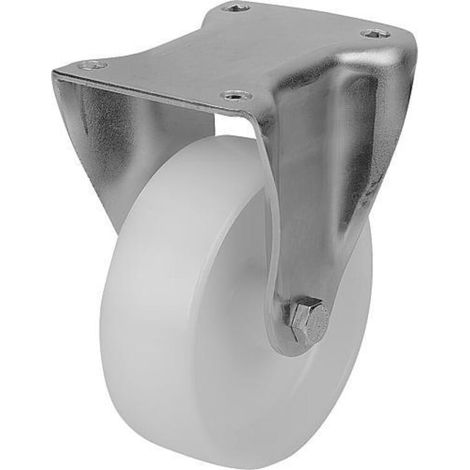 KIPP Bockrolle ohne Feststellsystem Polyamid Stahl Ø150 B50