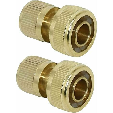 Filiyano-Raccord rapide pour tuyau d'arrosage en laiton de 19 mm (3/4") (paquet de 2) (1/4)