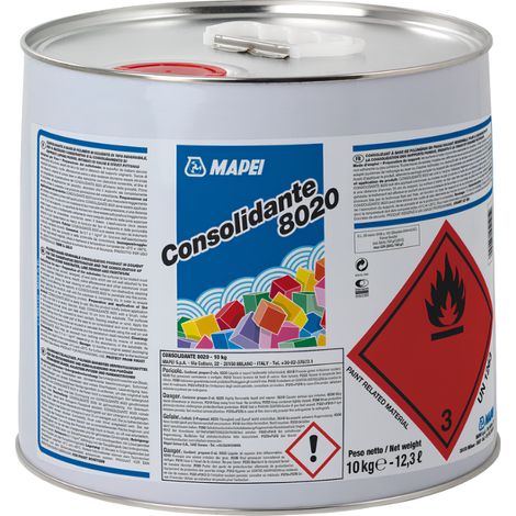 Mapei consolidante 8020 10 kg per pietra mattoni intonaci e marmo (1/5)
