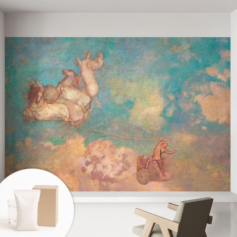 Papier peint intissé mural avec imprimé motifs décoratifs - style contemporain - Colle incluse gratuite Pégases célestes 152x104 cm (1/5)