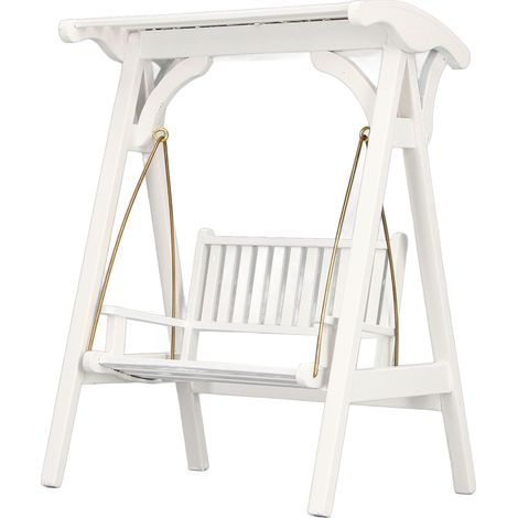 Fauteuil suspendu pour maison de poupée à l'échelle 1:12, style moderne, mobilier de jardin miniature (1/5)