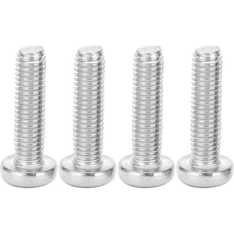 100 vis cruciformes en acier inoxydable 304 argentées à tête cylindrique M5, 20 mm - Outils de quincaillerie (1/5)