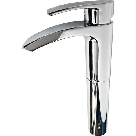 Francis Pegler Lamina Tall Mono Basin Mixer Tap Chrome Inc Click Waste (1/2)