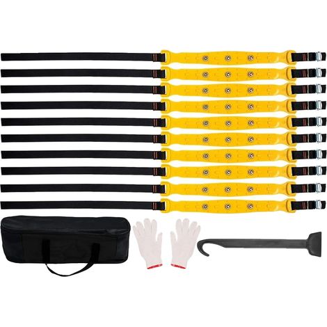 Chaînes à neige, Design anti-dérapant, Matériau durable, 10PCS S (1/2)