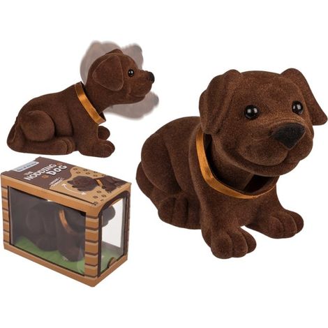 Souvenirs de la République populaire de Pologne : chien hochant la tête vers la voiture (années 80, XL) (1/3)