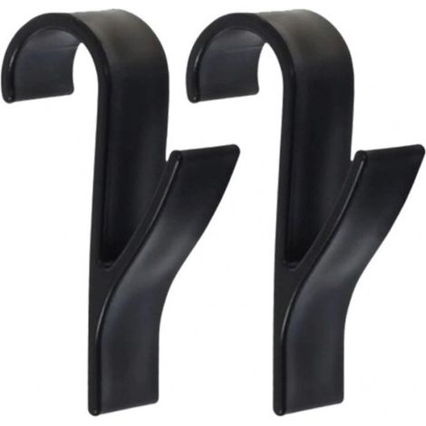 Gancio, supporto, appendiabiti per termosifone, doccia, nero, set da 2 pezzi U16CZZESTAW2