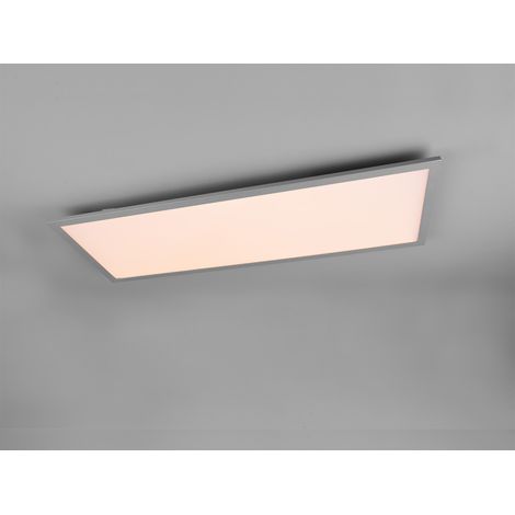 Rechteckige LED-Deckenleuchte Nachtlichtfunktion Aluminium Range Trio Lighting (1/5)