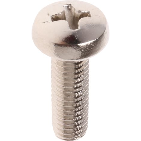 Vis à métaux RS PRO M5 à tête Cylindrique Pozidriv en Laiton, 16mm ( Prix pour Sachet de 100 ) (1/2)