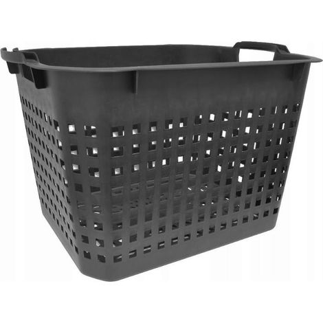 cesta guardajuegos jardin 40 lts negra 51 x 39 x 22 cms ebertools
