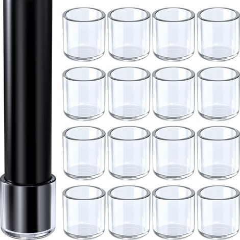 [NIEMALS VERWENDET] Set mit 16 Schutzkappen für Stuhlbeine – Silikon – Rund – Durchmesser: 16 mm (1/5)