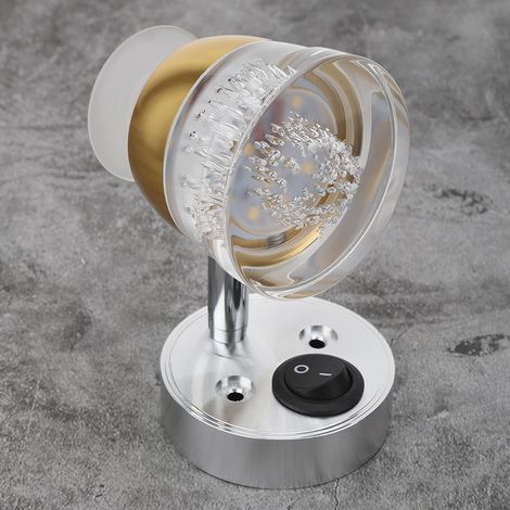 Lampe de lecture intérieure haute luminosité 12-24 V pour camping-cars, véhicules tout-terrain et yachts - Projecteur ovale à double tête LED avec lumière blanche chaude (1/5)
