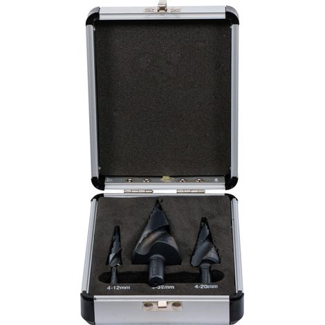 Broca escalonada BGS step drill bit set recubrimiento nitrurado 4-32mm