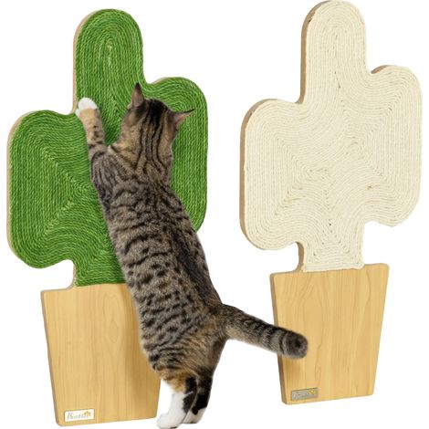 Tappetino tiragraffi per gatti, in corda di sisal, dimensioni 30 cm di larghezza x 60 cm di altezza, struttura monostrato, progettato per gatti, non richiede montaggio. (1/5)