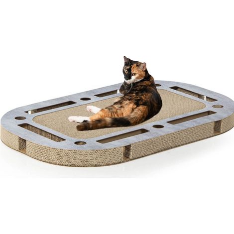 PlayPlate Parco giochi per gatti con tiragraffi Gatto canadese Effetto cemento (1/5)
