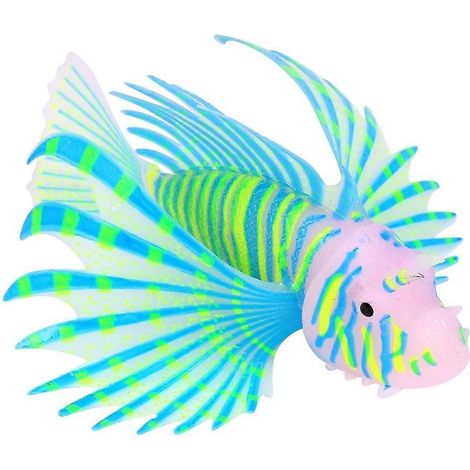 Ornements d'aquarium à poissons fluorescents 3D artificiels en silicone pour aquarium ( ) (1/2)
