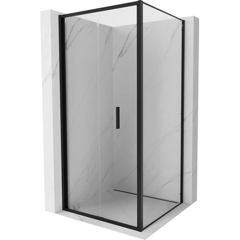 Mexen Exo cabina de ducha plegable 100 x 100 cm, transparente, negra - 816-100-100-70-00 (1/5)