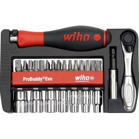 Wiha Bit und Steckschlüssel Set ProBuddy Evo gemischt 40-tlg. 1/4