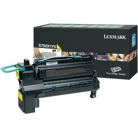 Lexmark Tonerkartusche X792 serie, yellow, X792X1YG, 20000K, Return (X792X1YG) (1/3)