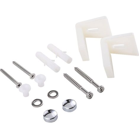 Coudé Plancher Salle De Bains WC Cuvette De Toilette Bidet Fixation Latérale Salle De Bains Kit De Montage Vis Supports (1/5)