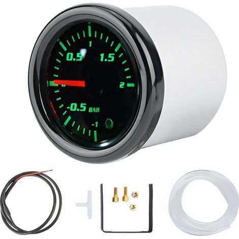Kit de compteur de jauge Turbo Boost, 2 "52mm Affichage LED universel Moto Compteur de jauge Turbo Boost avec capteur. (1/5)