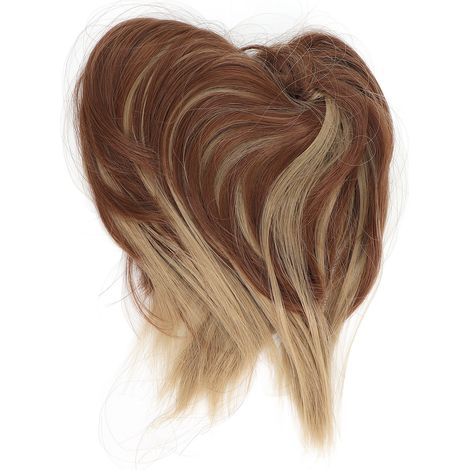 Chignon Désordonné Bandeau Élastique Cheveux Fluffy Queue de Cheval Toupette Tendance pour Femmes Filles  Q17-12H25 (1/5)