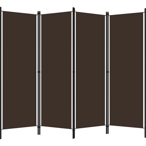 Paravent Cloison de séparation 4 panneaux, Pour Jardin, Balcon, Terrasse Marron 200x180 cm OIB5988E (1/5)